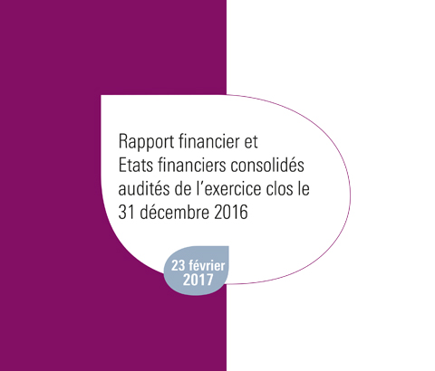 Template Rapport financier et Etats financiers consolidés audités de l'exercice clos le 31 décembre 2016