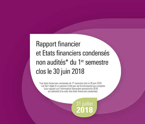 Template Rapport financier et Etats financiers condensés non audités du 1er semestre clos le 30 juin 2018